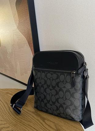 Сумка чоловіча coach houston flight bag 2