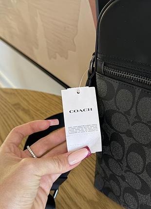 Сумка чоловіча coach houston flight bag 4