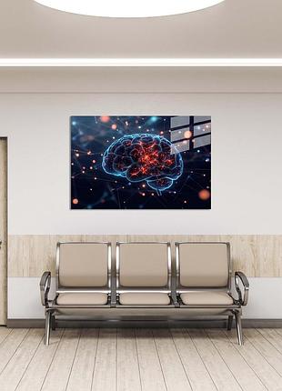 Картина на стекле novellaprint "нейронная связь" 45x30см (pic-3040-00)