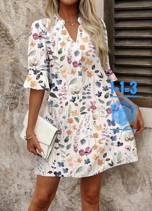 Сукня в квітковий принт shein 2xl