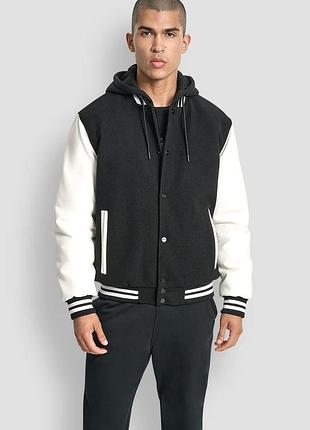 Чоловіча куртка-бомбер dkny з капюшоном