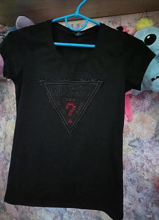 Guess футболка шикарная стразы