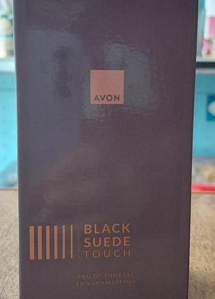 Black suede touch
