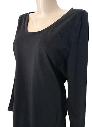 Лонгслив g-star raw, р. xxl| 48-52, черный базовый slim fit