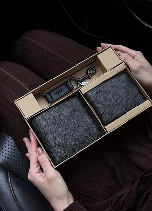 Гаманець чоловічий coach чорний