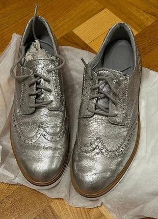 Туфлі жіночі timberland ellis street oxford сріблясті
