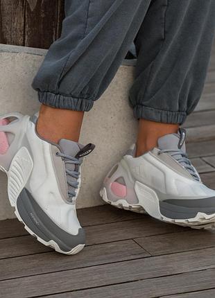 Кроссовки женские adidas edge runner white grey rose