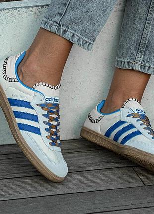 Кросівки жіночі adidas wales bonner x samba wonder clay royal blue