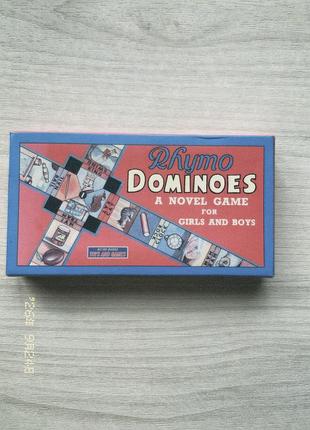 Rhymo dominoes — вінтажне доміно "в рими" (retro games, великобританія)