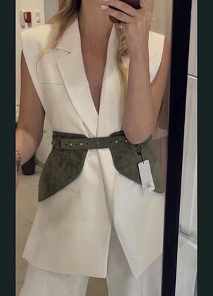 Жилет манішка жіночий ukrainian fashion молочний універсальний