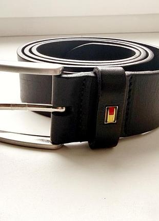 Классический мужской кожаный ремень tommy hilfiger