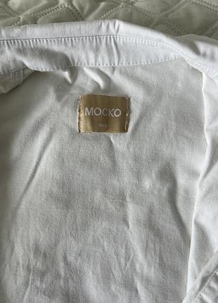 Вкорочена біла сорочка mocko 2