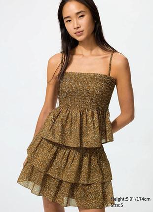 Жіночий комплект uniqlo топ і мініспідниця