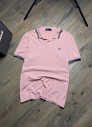 Fred perry рожева футболка-поло / розмір l