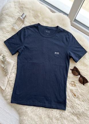 Оригінальна жіноча футболка boss hugo boss м темно-синя