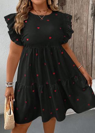 Сукня в сердечки shein 7xl батал