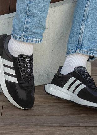 Кроссовки мужские adidas retropy e5 black white 3