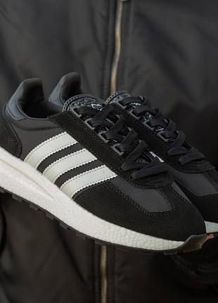 Кросівки чоловічі adidas retropy e5 black white