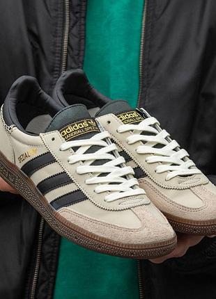 Кроссовки мужские adidas spezial beige black