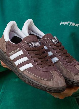 Кросівки чоловічі adidas spezial brown velwet