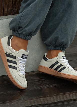 Кросівки жіночі adidas spezial grey black suede
