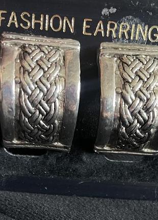 Вінтажні кліпси fashion earrings