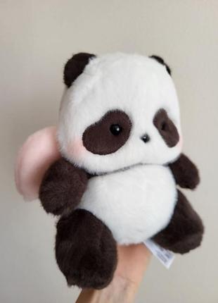 М'яка іграшка панда panda roll full of love біла з коричневим та рожевим