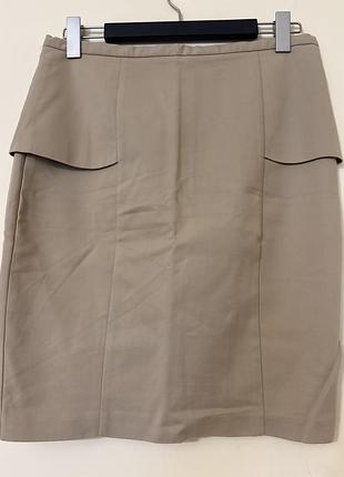 Zara стрейчева  бавовняна брендова спідниця