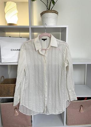 Жіноча сорочка блуза massimo dutti біла