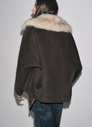 Пальто з вовни zw collection від zara 3