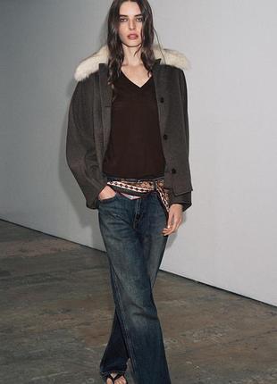 Пальто з вовни zw collection від zara 5