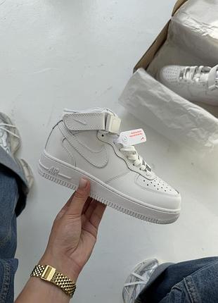 Кросівки air force 1 '07 mid white 🤍