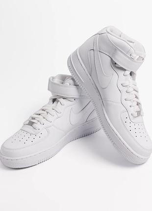 Кросівки nike air force 1 mid white | 36–41 2