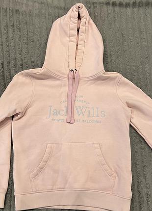 Світшот жіночий jack wills рожевий з капюшоном