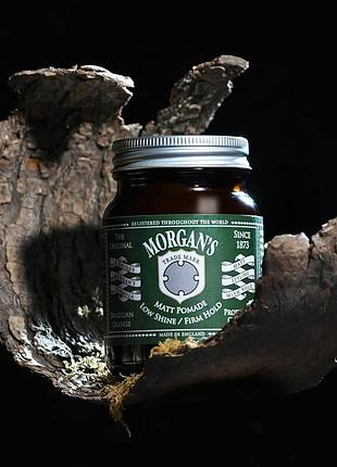 Матова помада для волосся morgans matt pomade low shine firm hold 50г чоловіча сильна фіксація низький блиск укладка волосся