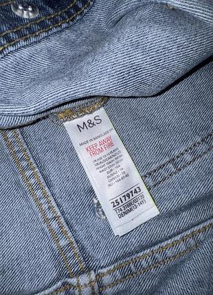 Міні-спідниця жіноча m&s джинсова синя 6