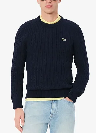Вязаный хлопковый свитер lacoste
оригинал