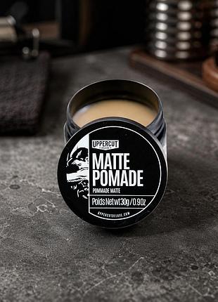 Матова помада для волосся uppercut deluxe matt pomade 30 г чоловічий стайлінг із середньою фіксацією