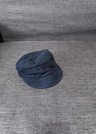 Чорний капелюх, шапка armani jeans