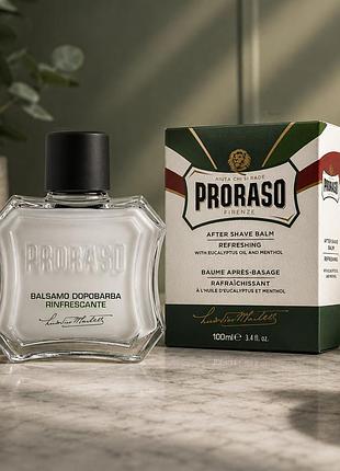 Бальзам після гоління proraso after shave balm refresh 100 мл з евкаліптом та ментолом