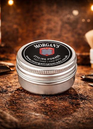 Карманная помада для волос morgans pocket sized pomade high shine firm hold 15 г мужская помада для укладки сильная фиксация