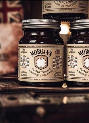 Помада для волос morgans classic pomade almond oil shea butter 100 г классическая мужская помада для укладки волос