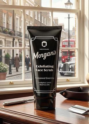 Пилинг для лица morgans exfoliating face scrub 100мл мужской скраб очищение кожи отшелушивание гладкая кожа уход