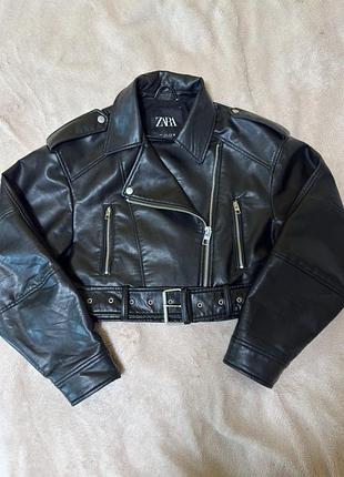 Шкіряна куртка zara