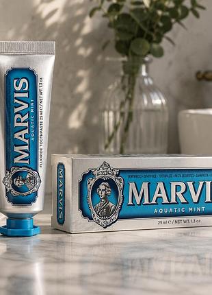 Зубная паста для свежего дыхания с морской мятой marvis aquatic mint 25 мл