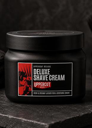 Крем для гоління uppercut deluxe shave cream 120 г для гладкого гоління та захисту чутливої шкіри