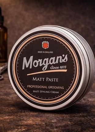 Матовая паста для волос morgans matt paste 75 мл средняя фиксация натуральная текстура без утяжеления