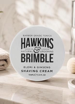Крем для комфортного гоління з кокосовою олією та захистом шкіри hawkins brimble shaving cream 100 мл