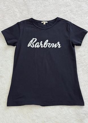 Футболка жіноча barbour rebecca tee чорна розмір m-l (uk 12)