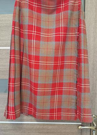 Килт-юбка в разноцветную клетку, jedburgh kiltmakers  шерстяная шотландский тартан